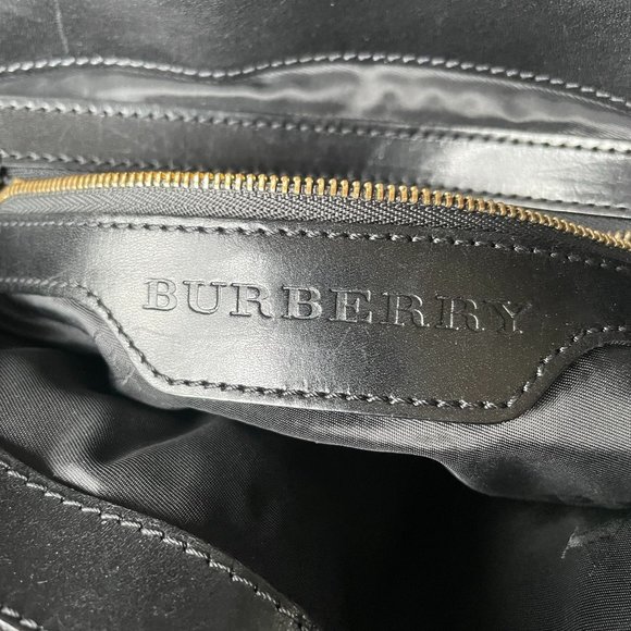 Burberry Black Leather Shoulder Bag - Picture 7 of 16
